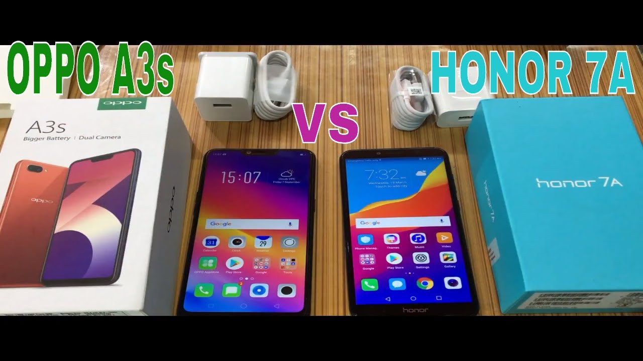 Oppo A3s Vs Honor 7A Unboxing specification Camera test in hindi 