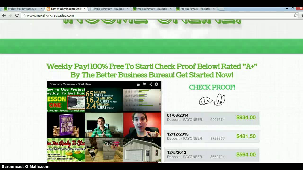 Project Payday Overview & Live Proof!