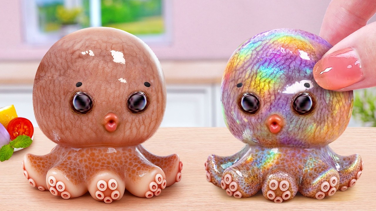 Oh Mini Fresh Juice Bar 🍹 Crispy Octopus with Passion Fruit Sauce 🐙Tina Mini Cooking