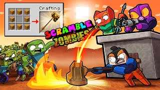 Scramble Craft ZOMBIE BASE DEFENSE! (Minecraft)