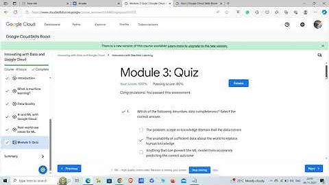 Innovation with Machine Learning Module 3 quiz ||google cloud digital leader