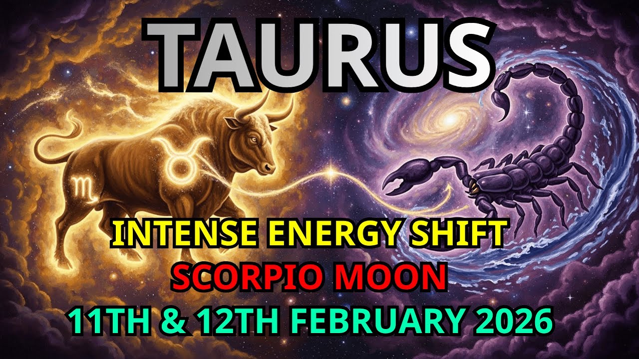 TAURUS ♉ COSMIC ENERGY SHIFT: SCORPIO MOON ON 11TH & 12TH FEBRUARY 2026