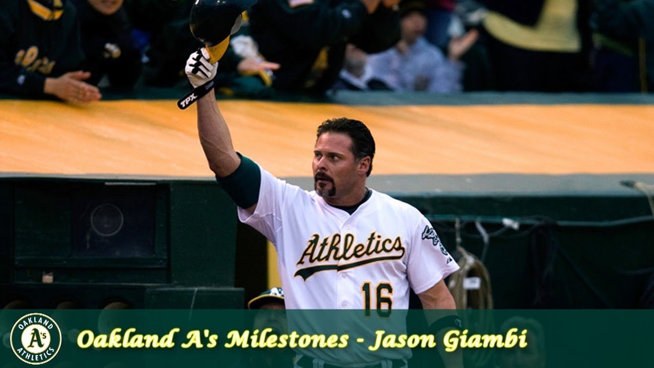 jason giambi oakland a's jersey