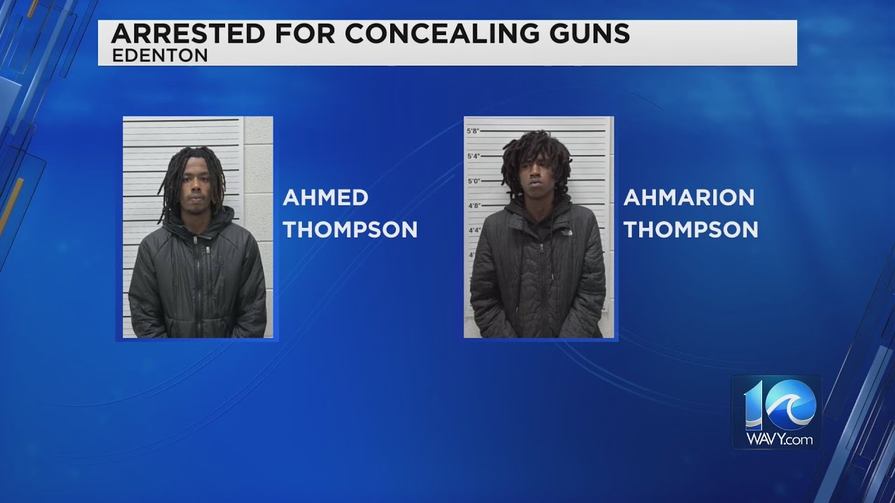 Two men face gun charges in Edenton - YouTube