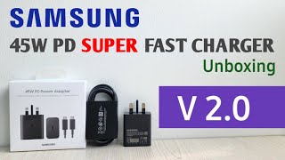 SAMSUNG 45W PD POWER ADAPTER unboxing..