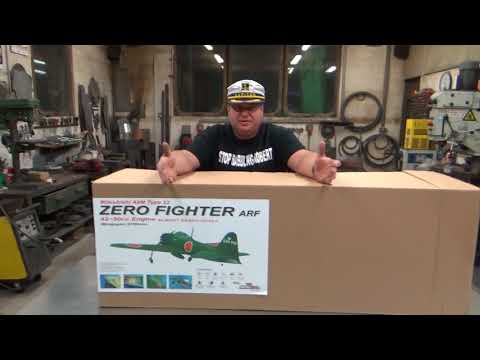 mitsubishi-a6m-zero-fighter-composite-2.1m-&-5.5hp-53cc-twin-cylinder-gas-engine-unboxing