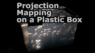 Projection Mapping Water on to Plastic Tote Box - An Experiment