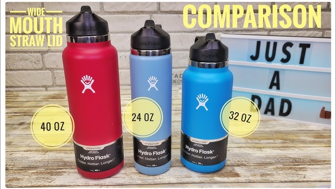 40 vs 32 OZ HYDRO FLASK  UNBOXING AND COMPARISON 