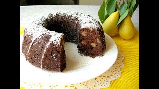 Шоколадный Кекс с Грушами Мой любимый рецепт Выпечки к чаю! Шоколадный Кекс с Грушами Мой любимый рецепт Выпечки к чаю!