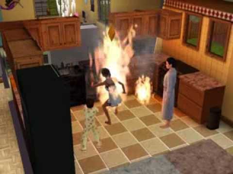 The Sims 3 - Sim on Fire - YouTube
