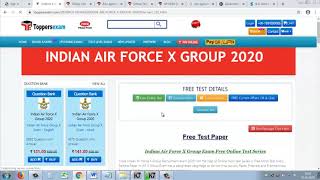 Airforce X Group 2020 | Free Mock Test |  Airforce X Group Model Paper | Best Online Test Series screenshot 4