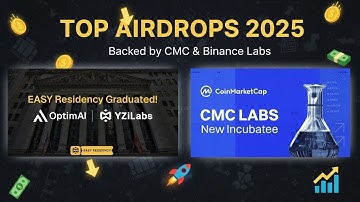 Best airdrops | Airdrop backed by ~ coin market cap & Binance labs 🤑 | Optim ai latest update 