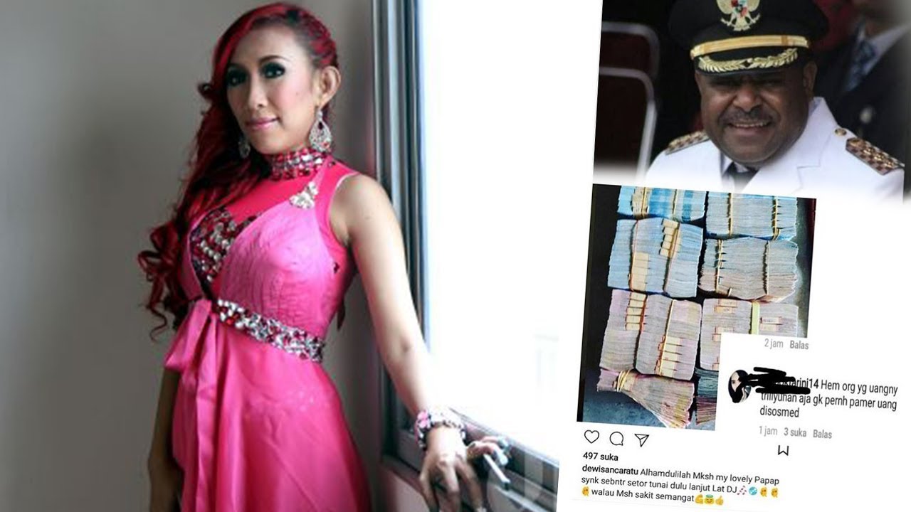 Dewi Sanca Pamer Tumpukan Uang dari Bupati Intan Jaya Berujung ke Polisi Diduga Duit Korupsi