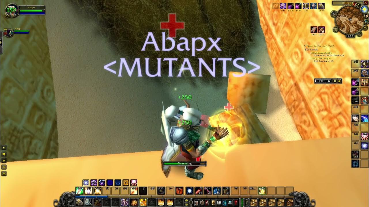 Zul Farrak Paladin solo zombies + scarabs 12 minute TBC Classic