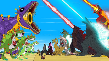 GODZILLA vs Evolution of SAXOSAURUS POPPY PLAYTIME, PIANOSAURUS, Catnap: Size Comparison / CARTOON