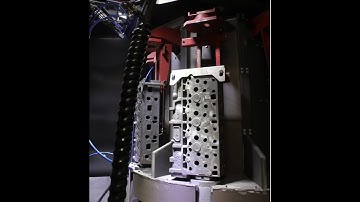 Automatic blasting of engine blocks and heads by FerroECOBlast