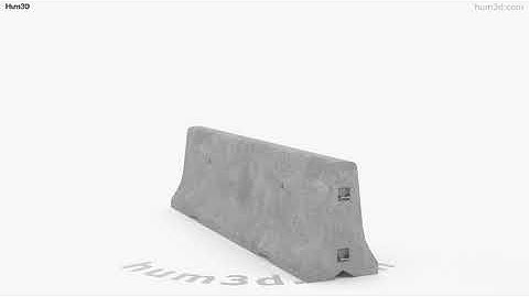 Concrete Barrier 3D model by 3DModels.org