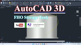 AutoCAD 3D, How to Drawing HFO Storage Tank, Full Video