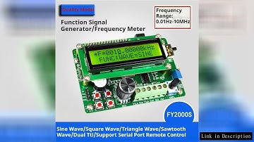AT82-FY2010S 10Mhz DDS Function Signal Generator 2-Way TTL Signal Source Frequency Counter With Comm