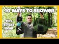 10 Ways to Shower While Living or Traveling in a Car, Van, or RV! #VanLife #OffGrid #RoadTrip