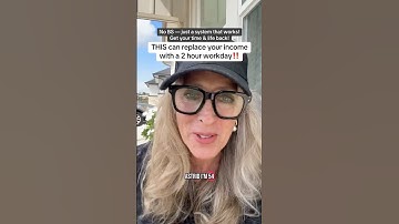 How to replace your income with a 2 hour workday - legitimately #sidehustle #legitsidehustle