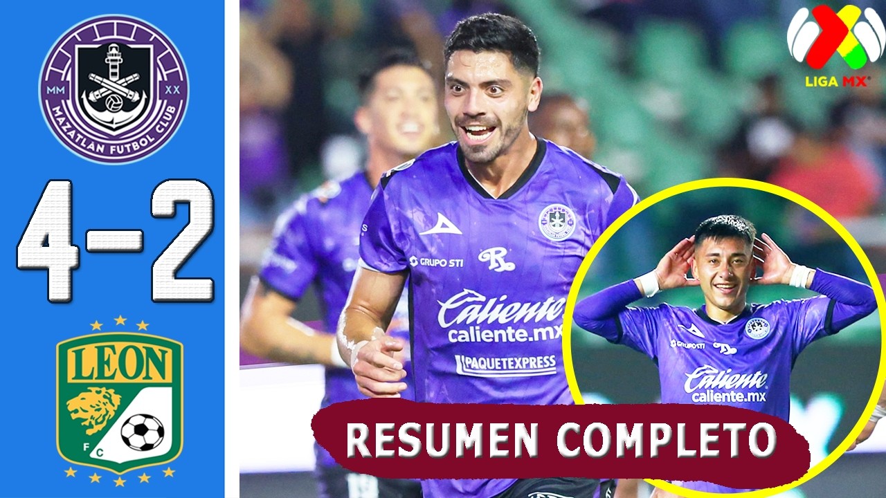 Mazatlan vs Club León 4-2 Resumen Y Goles COMPLETO 🔥 Liga MX 2026 Jornada 10