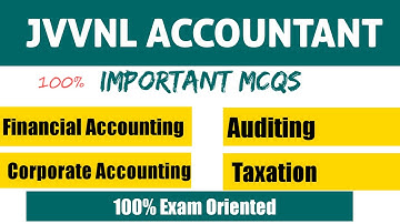 JVVNL junior accountant mcq || FINANCIAL ACCOUNTING || COMPANY ACCOUNTS & AUDIT