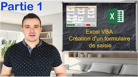 Excel VBA : Création d