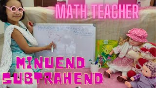 Teacher Teacher in Hindi | PART-1 | Math Teacher | minuend and subtrahend difference | LearnWithPari screenshot 1