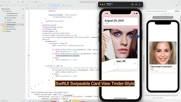 SwiftUI Swipeable Card View Tinder-Style