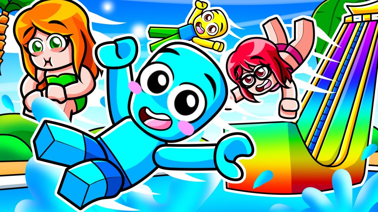 Lanzandome a 7.217.372 KM/H por el TOBOGAN ACUATICO Más ALTO en Roblox!