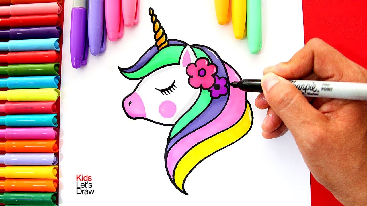 Te enseño a dibujar y pintar un UNICORNIO en Colores Pastel Fácil - thptnganamst.edu.vn