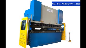 Hydraulic press machine,press brake 160Ton 3200 ESTUN E300P Control Y,X,R+Crowning