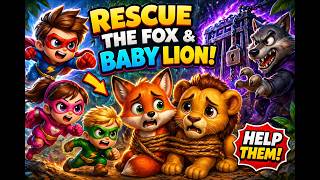 Tiny Heroes Save the Fox &amp; Baby Lion | Cute 3D Adventure