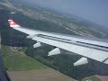 チューリッヒ国際空港離陸　機内