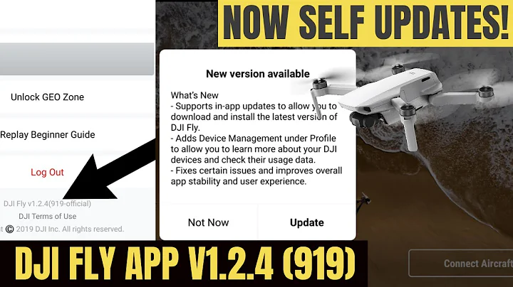 DJI FLY 1.2.4 (919) NEW FEATURE NOW AUTO UPDATES | HOW TO INSTALL