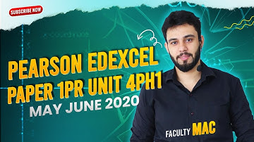 Pearson Edexcel International GCSE Physics 4PH1/1PR | May/June 2020 | Full Paper Solution