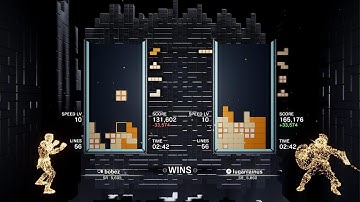 Opponent rage quits in Tetris ranked