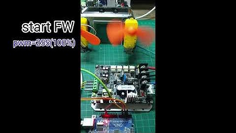 การทดสอบบอร์ดDrive H-Bridge  DC motor ควรทำการทดสอบพื้นฐานการหมุนมอเตอร์ก่อนใช้งานจริง