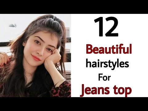 12 beautiful easy hairstyle for jeans top - hairstyle for college girl | latest hairstyle