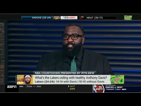 NBA Countdown | Kendrick Perkins "reacts to" What's the Lakers ceiling with healthy Anthony Davis? - NBA Countdown | Kendrick Perkins "reacts to" What's the Lakers ceiling with healthy Anthony Davis?
