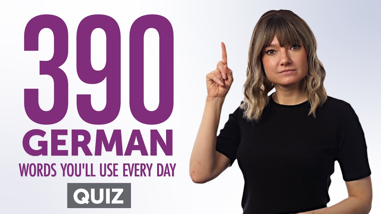 Quiz | 390 German Words You'll Use Every Day - Basic Vocabulary #79 ...