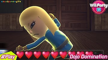 Wii Party U Dojo Domination gameplay (Standard Mode, Eng Sub ) Player Gabi