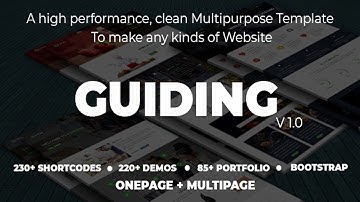 Guiding - Creative, Pro Multipurpose HTML5 Template | Themeforest Website Templates and Themes