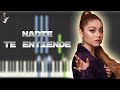 Karol Sevilla | Nadie Te Entiende | Instrumental Piano Tutorial / Partitura / Karaoke / MIDI