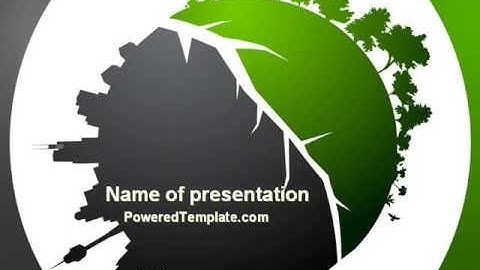 Urbanization PowerPoint Template by PoweredTemplate.com