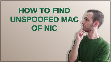 Unix: how to find unspoofed MAC of NIC