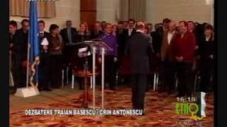 Dezbatere Băsescu Antonescu XII   salut de despărţire