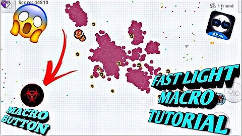 FAST LIGHT MACRO TUTORIAL *ROOT* CLAN DESTRUCTION+BEST AGARIO CLIP(AGAR.IO MOBILE)
