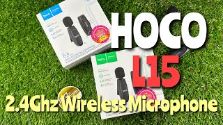 แนะนำ HOCO L15 2.4Ghz Wireless Microphone (tc/ip)(ไมค์โครโฟนไร้สายขนาดเล็ก) #hoco #hocobluetooth